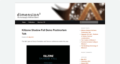 Desktop Screenshot of dimension3.sk