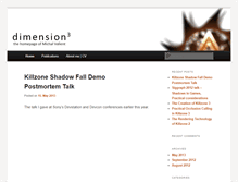 Tablet Screenshot of dimension3.sk